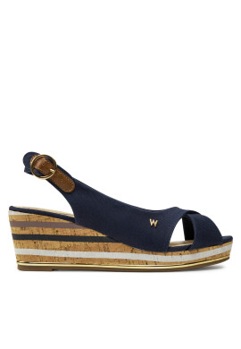 Wrangler Сандали Raval Marina Women Semi Wedge 20241058 Тъмносин - Mera.bg