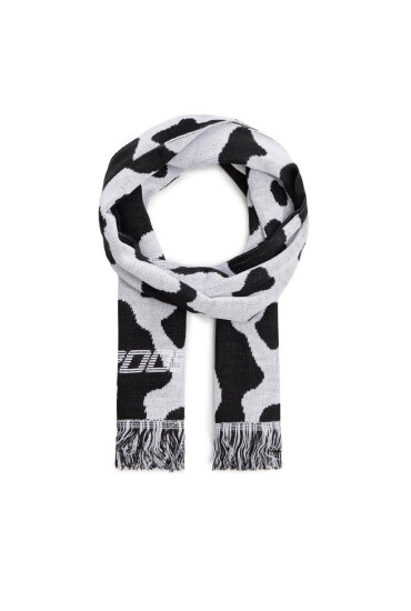 2005 Зимен шал Cowhide Scarf Бял - Mera.bg