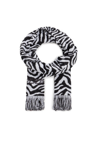 2005 Зимен шал Striped Scarf Черен - Mera.bg