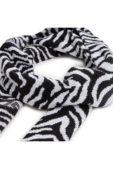 2005 Зимен шал Striped Scarf Черен - Mera.bg