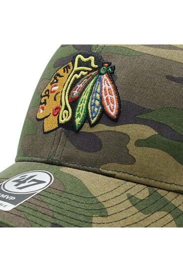 47 Brand Шапка с козирка Chicago Blackhawks Branson '47 Mvp H-CBRAN04GWP-CM Camo - Mera.bg