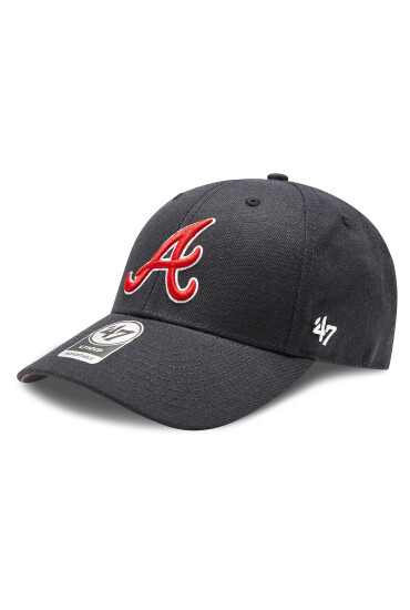 47 Brand Шапка с козирка MLB Atlanta Braves '47 MVP B-MVP01WBVRP-NY Тъмносин - Mera.bg