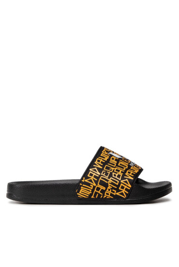 adidas Чехли Adilette Shower Messi K GW6136 Core Black/Cloud White/Semi Solar Gold - Mera.bg