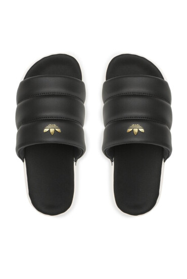 adidas Чехли Originals adilette Essential W FZ6162 Cblack/Owhite/Goldmt - Mera.bg