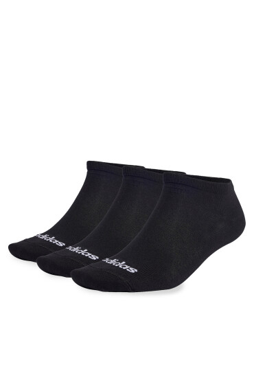 adidas Чорапи тип терлици Thin Linear Low-Cut Socks 3 Pairs IC1299 Черен - Mera.bg