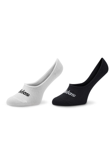 adidas Чорапи тип терлици Thin Linear Ballerina Socks 2 Pairs HT3448 Бял - Mera.bg