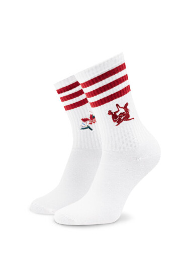 adidas Чорапи дълги дамски Thebe Magugu Crew Socks 2 Pairs HK0354 Бял - Mera.bg