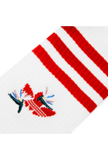 adidas Чорапи дълги дамски Thebe Magugu Crew Socks 2 Pairs HK0354 Бял - Mera.bg