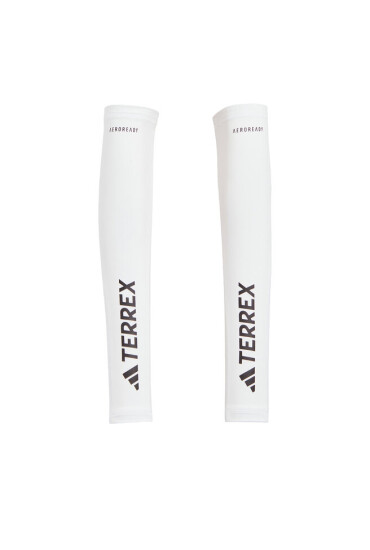 adidas Компресивни ръкави Terrex AEROREADY Trail Running Arm Sleeves HS7981 white/black - Mera.bg