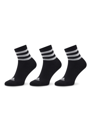 adidas Къси чорапи 3-Stripes Cushioned Sportswear Mid-Cut Socks 3 Pairs IC1317 Черен - Mera.bg