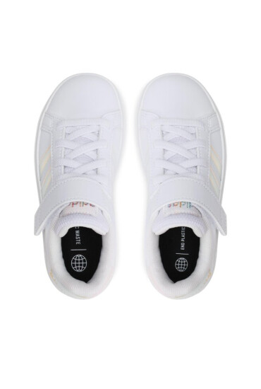 adidas Сникърси Grand Court Lifestyle Court Elastic Lace and Top Strap Shoes GY2327 Бял - Mera.bg