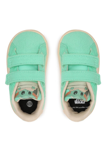 adidas Сникърси Grand Court x Disney Grogu Shoes Kids IG0450 Зелен - Mera.bg