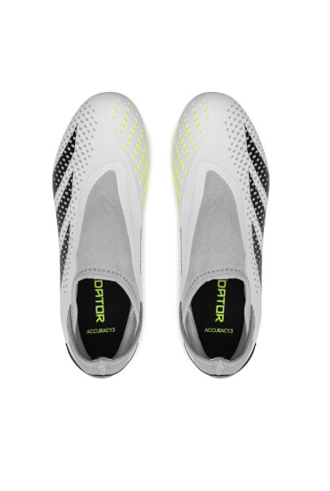 adidas Обувки за футбол Predator Accuracy.3 Laceless Firm Ground Boots GZ0021 Бял - Mera.bg