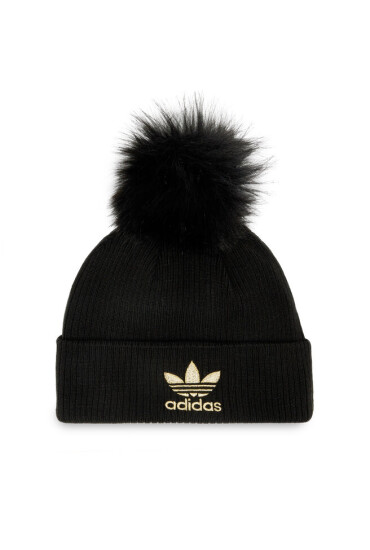 adidas Originals Шапка adidas Faux Fur Pompom Beanie H35531 Черен - Mera.bg
