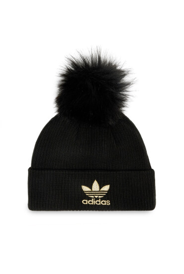 adidas Originals Шапка adidas Faux Fur Pompom Beanie H35531 Черен - Mera.bg