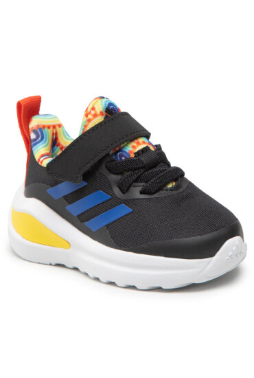 adidas Обувки FortaRun El I HR1452 Core Black/Royal Blue/Impact Yellow - Mera.bg