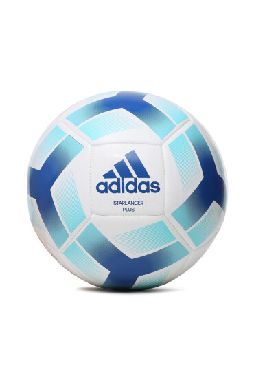 adidas Топка Starlancer Plus Football HT2463 white/team royal blue/bright cyan - Mera.bg