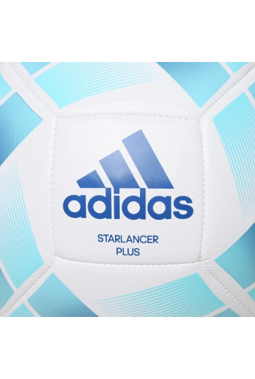 adidas Топка Starlancer Plus Football HT2463 white/team royal blue/bright cyan - Mera.bg