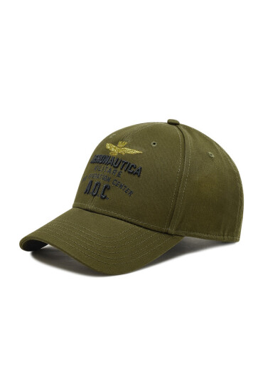 Aeronautica Militare Шапка с козирка 221HA1106CT2261 Verde Militare 07237 - Mera.bg