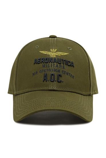 Aeronautica Militare Шапка с козирка 221HA1106CT2261 Verde Militare 07237 - Mera.bg