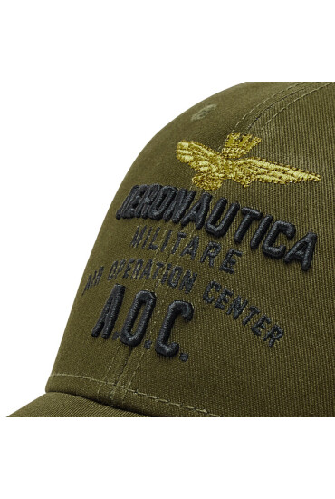 Aeronautica Militare Шапка с козирка 221HA1106CT2261 Verde Militare 07237 - Mera.bg