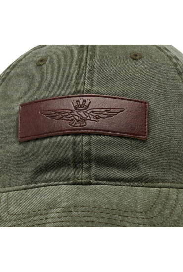 Aeronautica Militare Шапка с козирка 231HA1133CT2476 Verde Militare 07237 - Mera.bg