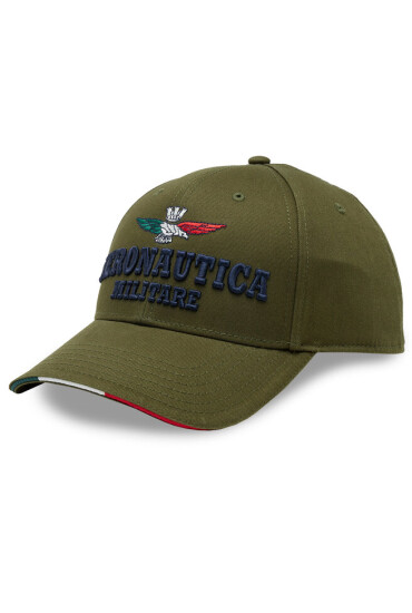 Aeronautica Militare Шапка с козирка 231HA1136CT2261 Verde Militare 07237 - Mera.bg