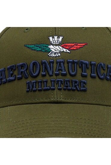 Aeronautica Militare Шапка с козирка 231HA1136CT2261 Verde Militare 07237 - Mera.bg