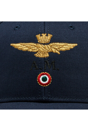 Aeronautica Militare Шапка с козирка 232HA1100CT2848 Blu Navy 08184 - Mera.bg