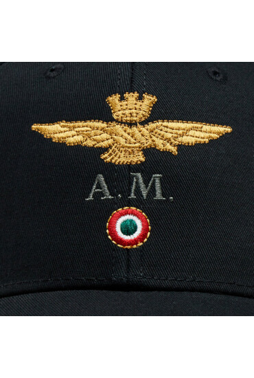 Aeronautica Militare Шапка с козирка 232HA1100CT2848 Jet Black 34300 - Mera.bg
