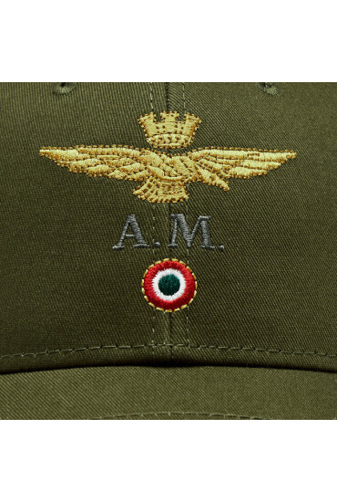 Aeronautica Militare Шапка с козирка 232HA1100CT2848 Verde Militare 07237 - Mera.bg