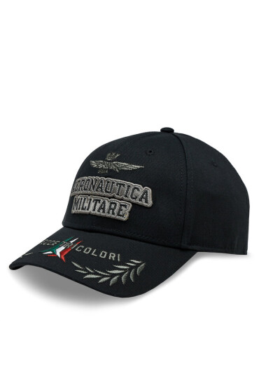 Aeronautica Militare Шапка с козирка 232HA1104CT2261 Jet Black 34300 - Mera.bg