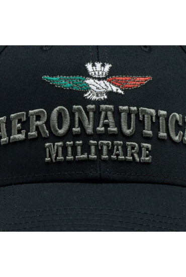 Aeronautica Militare Шапка с козирка 232HA1136CT2261 Jet Black 34300 - Mera.bg