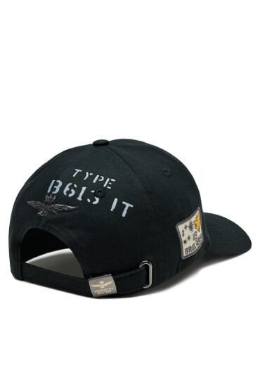 Aeronautica Militare Шапка с козирка 232HA1151CT2859 Jet Black 34300 - Mera.bg