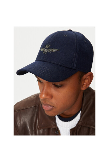 Aeronautica Militare Шапка с козирка 242HA1085CT2333 Тъмносин - Mera.bg