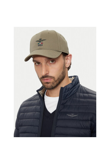 Aeronautica Militare Шапка с козирка Cappellino 242HA1179CT2848 Каки - Mera.bg