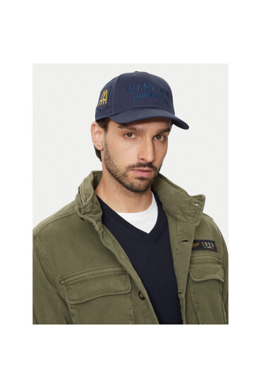 Aeronautica Militare Шапка с козирка Cappellino 242HA1181CT2848 Тъмносин - Mera.bg