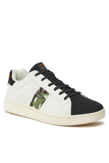 Aeronautica Militare Сникърси 232SC211CT3226 Off White/Green Camouflage 94452 - Mera.bg