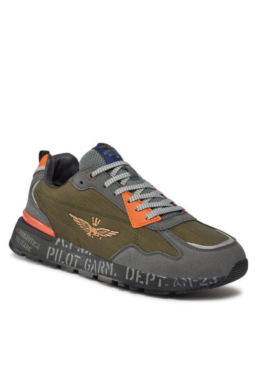 Aeronautica Militare Сникърси 232SC214CT3228 Blu/Green/Grey 94455 - Mera.bg