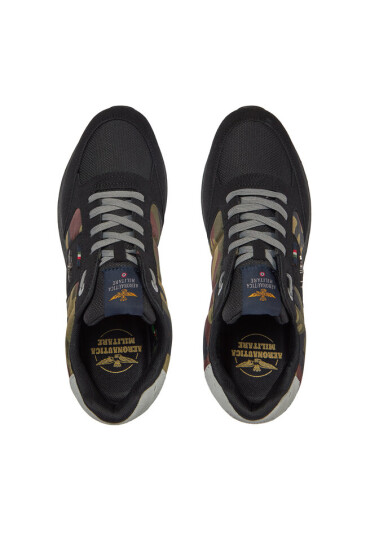 Aeronautica Militare Сникърси 232SC227CT3225 Black/Green Camouflage 94451 - Mera.bg