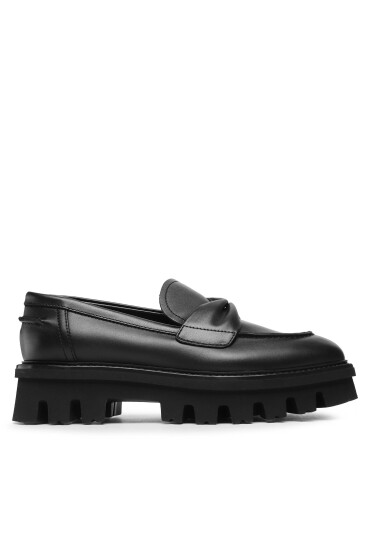 AGL лоуфъри с дебела подметка Natalia Moc D721069PTWALDI0000 Черен - Mera.bg