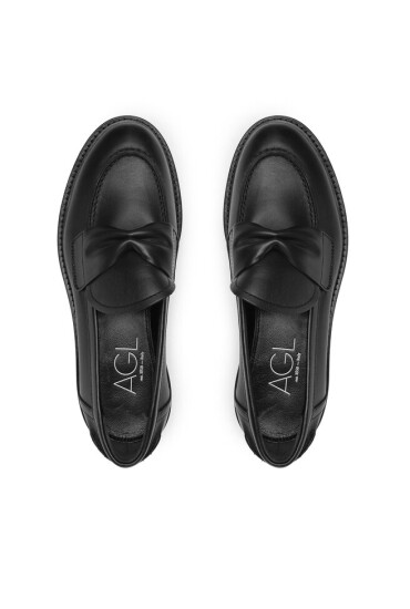 AGL лоуфъри с дебела подметка Natalia Moc D721069PTWALDI0000 Черен - Mera.bg