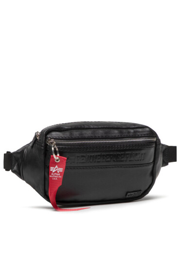 Alpha Industries Чанта за кръст Rbf Leather Waistbag 126913 Black 03 - Mera.bg