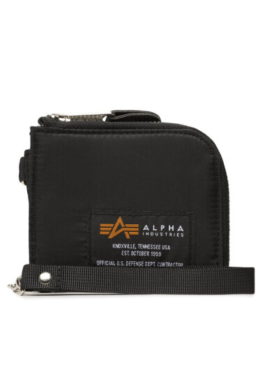 Alpha Industries Голям мъжки портфейл Label Wallet 108957 Black 03 - Mera.bg