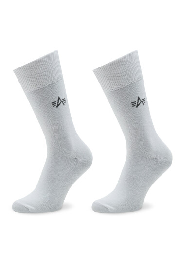 Alpha Industries Комплект 3 чифта дълги чорапи мъжки Basic 118929 Бял - Mera.bg