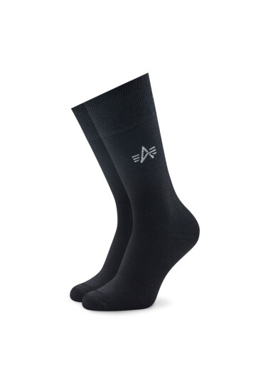Alpha Industries Комплект 3 чифта дълги чорапи мъжки Basic 118929 Черен - Mera.bg