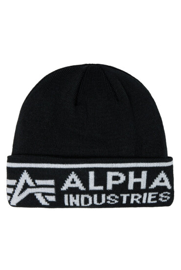 Alpha Industries Шапка AI Beanie 138903 Black/White 95 - Mera.bg