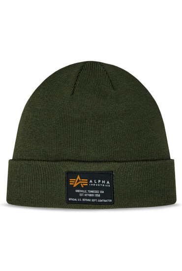 Alpha Industries Шапка Crew Beanie 128924 Dark Green 257 - Mera.bg