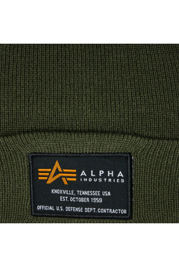 Alpha Industries Шапка Crew Beanie 128924 Dark Green 257 - Mera.bg