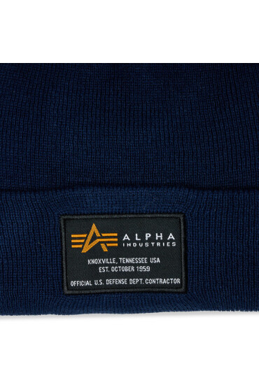 Alpha Industries Шапка Crew Beanie 128924 Ultra Navy 697 - Mera.bg